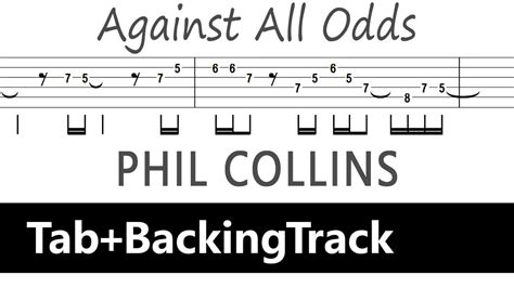 Against All Odds Bass Tab by Phil Collins .